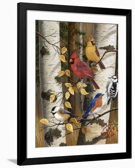 Autumn Friends-William Vanderdasson-Framed Giclee Print