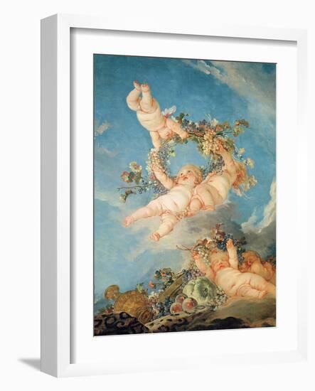 Autumn, from a Series of the Four Seasons in the Salle Du Conseil-Francois Boucher-Framed Giclee Print