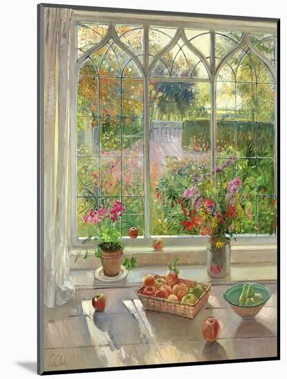 Autumn Fruit and Flowers, 2001-Timothy Easton-Mounted Giclee Print