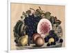 Autumn Fruit-Currier & Ives-Framed Giclee Print