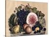 Autumn Fruit-Currier & Ives-Stretched Canvas
