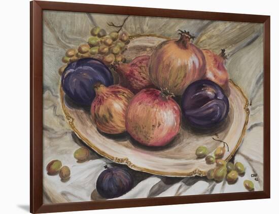 Autumn Fruits, 1992-Carolyn Hubbard-Ford-Framed Giclee Print