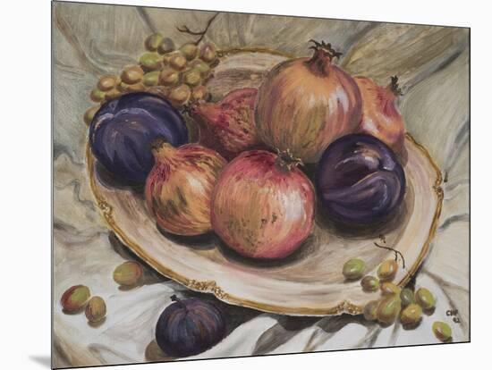 Autumn Fruits, 1992-Carolyn Hubbard-Ford-Mounted Giclee Print