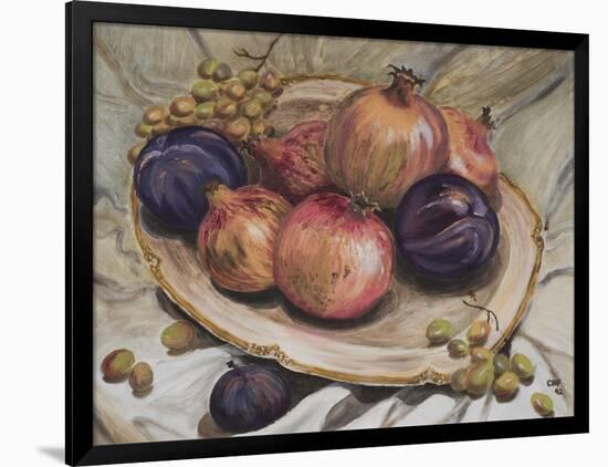 Autumn Fruits, 1992-Carolyn Hubbard-Ford-Framed Giclee Print