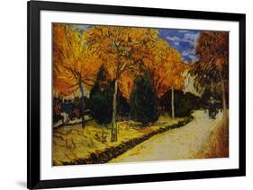 Autumn Garden-Vincent van Gogh-Framed Art Print