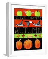 Autumn Give Thanks-Cheryl Bartley-Framed Giclee Print