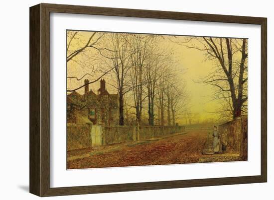 Autumn Glory, 1887 (Oil on Canvas)-John Atkinson Grimshaw-Framed Giclee Print