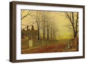 Autumn Glory, 1887 (Oil on Canvas)-John Atkinson Grimshaw-Framed Giclee Print