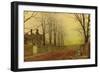 Autumn Glory, 1887 (Oil on Canvas)-John Atkinson Grimshaw-Framed Giclee Print