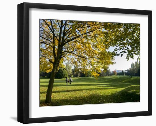 Autumn Golf-Charles Bowman-Framed Premium Photographic Print