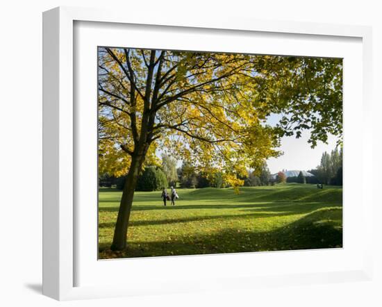 Autumn Golf-Charles Bowman-Framed Photographic Print