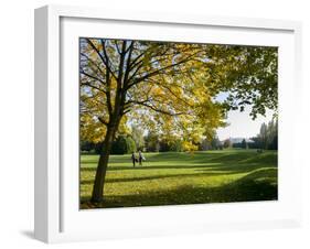 Autumn Golf-Charles Bowman-Framed Photographic Print