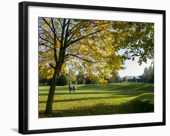 Autumn Golf-Charles Bowman-Framed Photographic Print