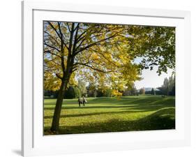 Autumn Golf-Charles Bowman-Framed Photographic Print