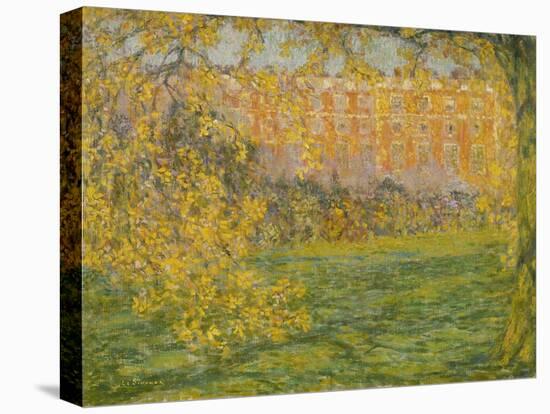 Autumn, Hampton Court; Automne, Hampton Court, 1908-Henri Eugene Augustin Le Sidaner-Stretched Canvas