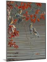 Autumn Harvest - Cedar Waxwing-Wilhelm Goebel-Mounted Giclee Print