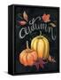 Autumn Harvest I Gold Pumpkin-Mary Urban-Framed Stretched Canvas