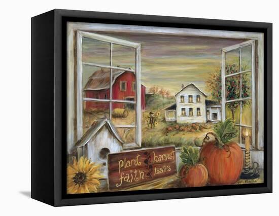 Autumn Harvest-Marilyn Dunlap-Framed Stretched Canvas