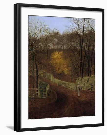 Autumn (Herbst), 1878-John Atkinson Grimshaw-Framed Premium Giclee Print