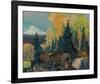 Autumn Hillside-Franklin Carmichael-Framed Giclee Print