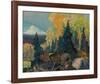 Autumn Hillside-Franklin Carmichael-Framed Giclee Print