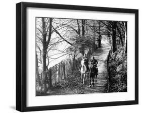 Autumn Horse Ride-null-Framed Photographic Print
