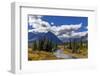 Autumn hues along the Belly River in Glacier National Park, Montana, USA-Chuck Haney-Framed Photographic Print