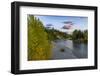 Autumn hues along the North Fork Flathead River in Glacier National Park, Montana, USA-Chuck Haney-Framed Photographic Print