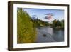 Autumn hues along the North Fork Flathead River in Glacier National Park, Montana, USA-Chuck Haney-Framed Photographic Print