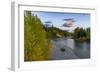 Autumn hues along the North Fork Flathead River in Glacier National Park, Montana, USA-Chuck Haney-Framed Photographic Print