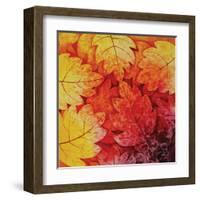 Autumn Hues I-Blue Fish-Framed Art Print