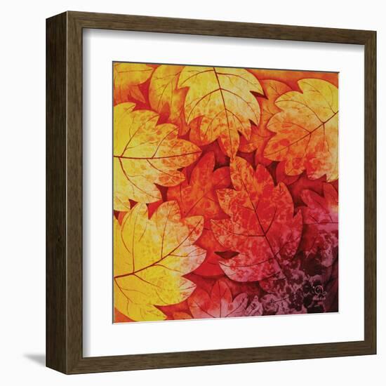 Autumn Hues I-Blue Fish-Framed Art Print