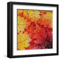 Autumn Hues I-Blue Fish-Framed Art Print