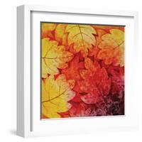 Autumn Hues I-Blue Fish-Framed Art Print