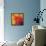 Autumn Hues I-Blue Fish-Framed Stretched Canvas displayed on a wall