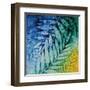 Autumn Hues II-Blue Fish-Framed Art Print