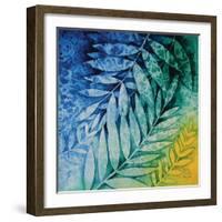 Autumn Hues II-Blue Fish-Framed Art Print