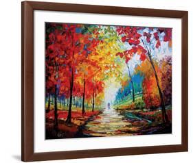 Autumn Impressions-Maya Green-Framed Premium Giclee Print