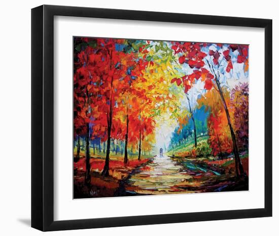 Autumn Impressions-Maya Green-Framed Art Print