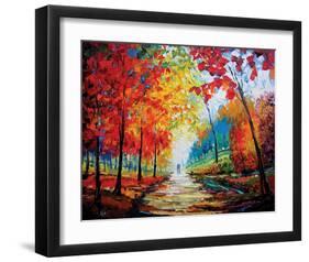 Autumn Impressions-Maya Green-Framed Art Print