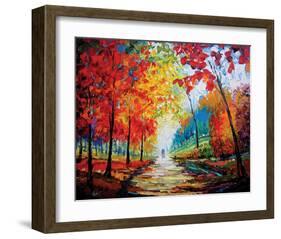 Autumn Impressions-Maya Green-Framed Art Print