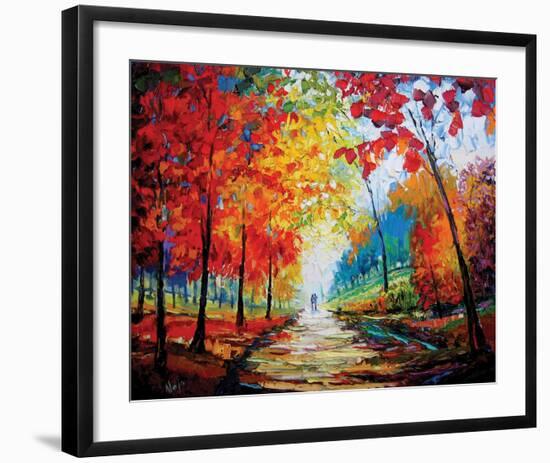 Autumn Impressions-Maya Green-Framed Art Print