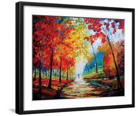 Autumn Impressions-Maya Green-Framed Art Print