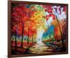 Autumn Impressions-Maya Green-Framed Art Print