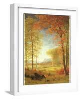 Autumn in America, Oneida County, New York-Albert Bierstadt-Framed Giclee Print