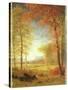 Autumn in America, Oneida County, New York-Albert Bierstadt-Stretched Canvas