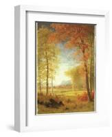 Autumn in America, Oneida County, New York-Albert Bierstadt-Framed Giclee Print