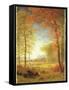 Autumn in America, Oneida County, New York-Albert Bierstadt-Framed Stretched Canvas