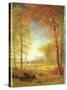 Autumn in America, Oneida County, New York-Albert Bierstadt-Stretched Canvas