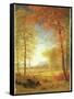 Autumn in America, Oneida County, New York-Albert Bierstadt-Framed Stretched Canvas